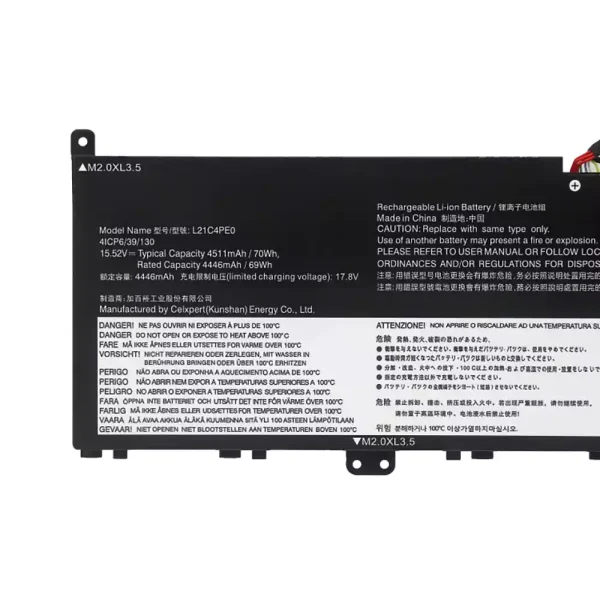 Baterie laptop Lenovo L21C4PE0 L21D4PE0 L21M4PE0 L21M4PC7 L21C4PC7 L21C4PC4 - imagine 3