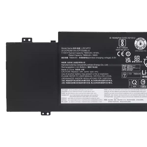 Baterie laptop LENOVO L20C4PF2 L20D4PF2 L20M4PF2 - imagine 3