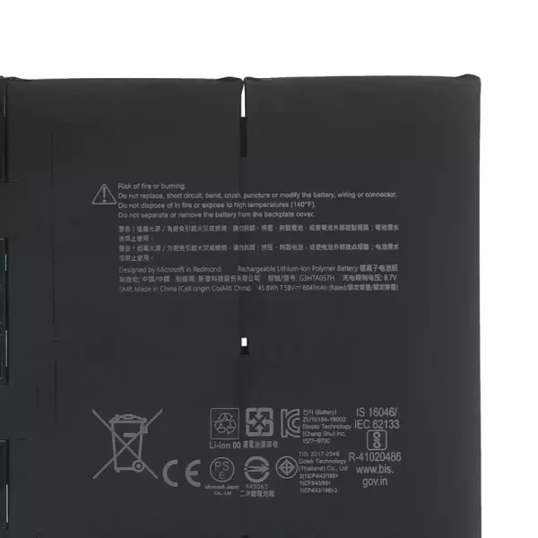 Baterie laptop MICROSOFT G3HTA057H,MICROSOFT Surface Laptop 3 1872/1873 - imagine 3