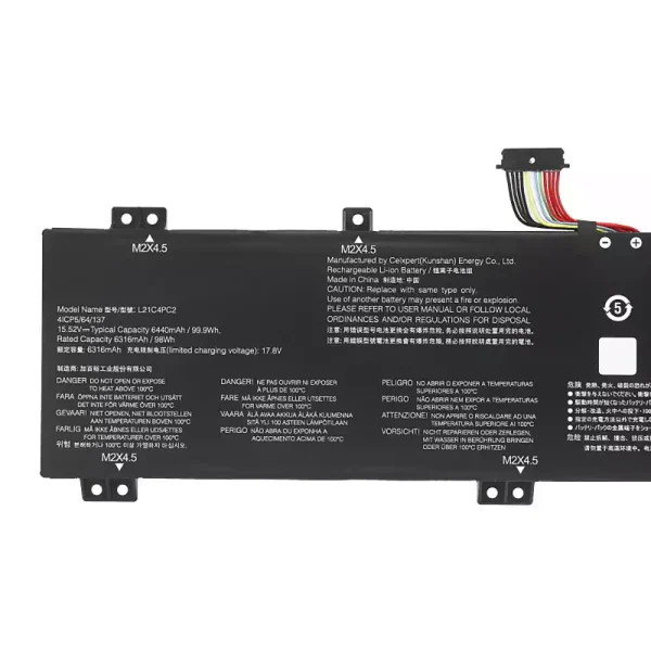 Baterie laptop LENOVO L21C4PC2 L21C4PC3 L21D4PC2 L21M4PC5 L21M4PC6 - imagine 3