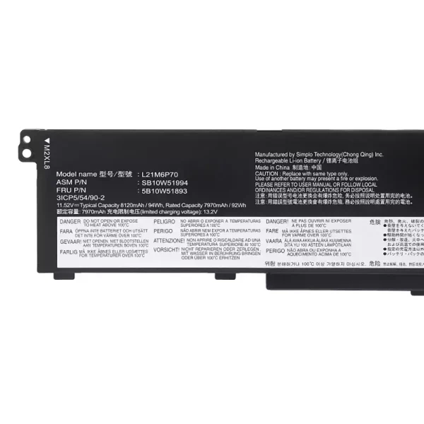 Baterie laptop LENOVO L21M6P70 L21L6P70 L21D6P70 - imagine 3