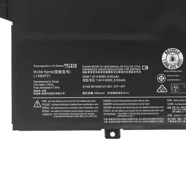 Baterie laptop LENOVO L14M3P22 L14S3P21 - imagine 3