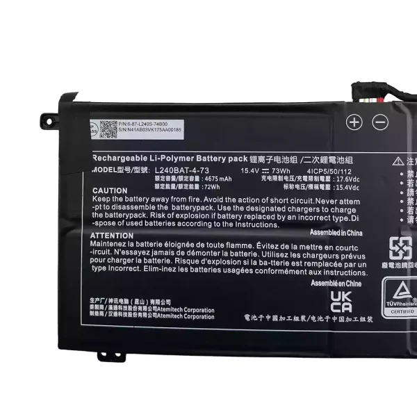 Baterie laptop L240BAT-4-73 - imagine 3