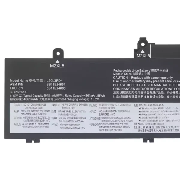 Baterie laptop LENOVO L20M3PD4 L20L3PD4 - imagine 3