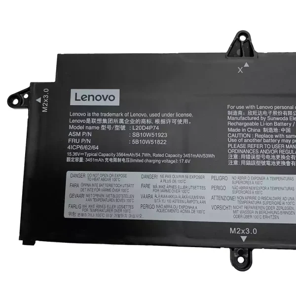 Baterie laptop LENOVO L20M4P74 L20C4P74 - imagine 2