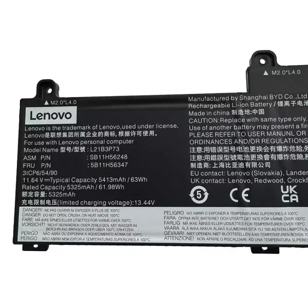 Baterie laptop LENOVO L21B3P73 SB10W52010 5B10W51909 - imagine 3