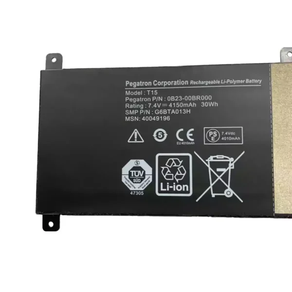 Baterie laptop 0B23-00BR000 G6BTA013H T15 - imagine 2