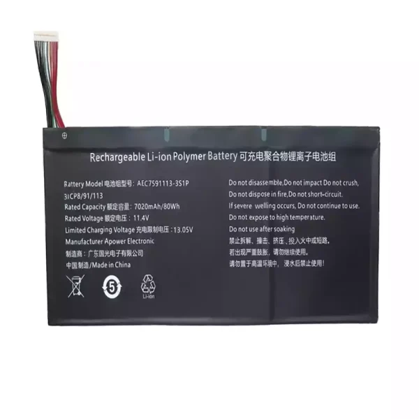 Baterie laptop AEC7591113-3S1P