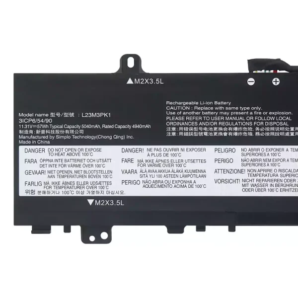Baterie laptop LENOVO L23M3PK1 L23X3PK1 L23B3PK1 L23D3PK1 L23C3PK1 - imagine 3