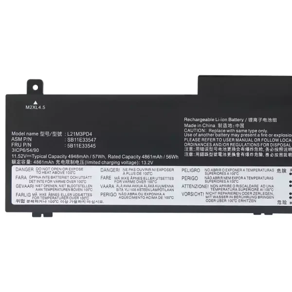 Baterie laptop LENOVO L21M3PD4 - imagine 3