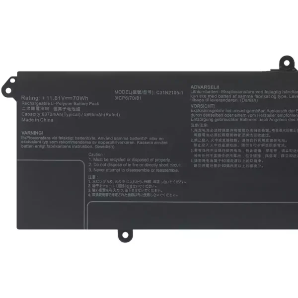 Baterie laptop ASUS C31N2105-1 - imagine 3