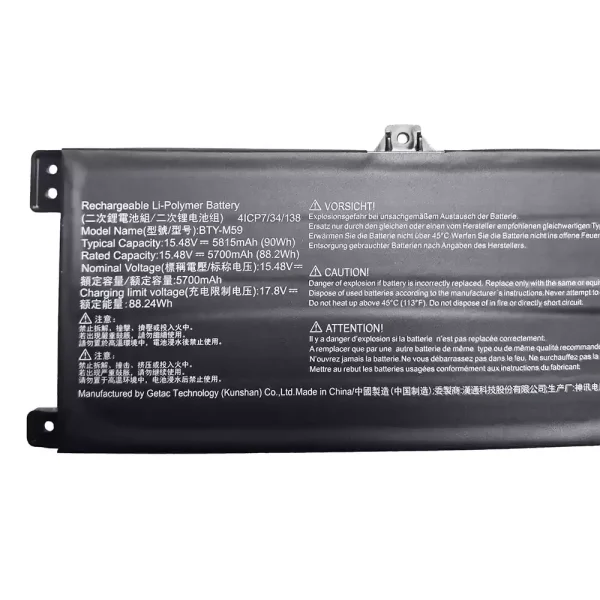 Baterie laptop MSI BTY-M59 - imagine 2