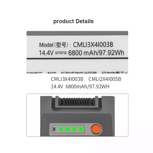 Baterie de schimb pentru COMEN CMLI2X4I005B CMLI2X4I002B - imagine 4