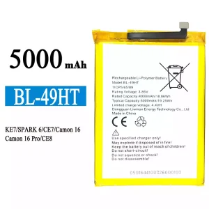 Baterie telefon mobil BL-49HT pentru Tecno KE7 / SPARK 6 / Camon 16 /Camon 16 Pro