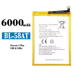 Baterie telefon mobil BL-58AT pentru Tecno Pouvoir 3 Plus