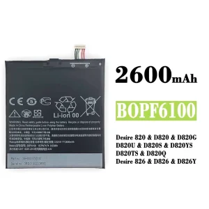 Baterie telefon mobil B0PF6100 BOPF6100 pentru HTC Desire 820 / D820 / D820G /  D820U /  D820S / D820YS / D820TS / D820Q / Desire 826 / D826 / D826Y