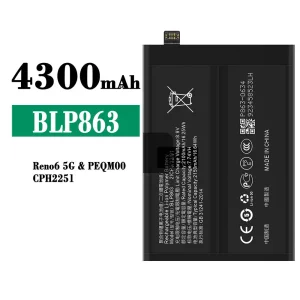 Baterie telefon mobil BLP863 pentru OPPO RENO 6 5G