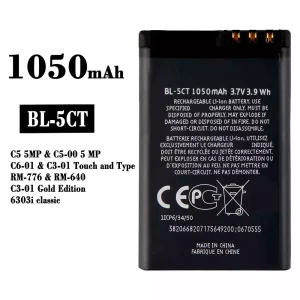 Baterie telefon mobil BL-5CT pentru Nokia C3-01 C6-01 C5-00 / 6303 6730c
