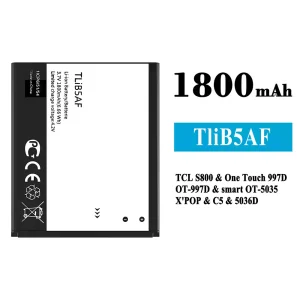 Baterie telefon mobil TliB5AF pentru Alcatel TCL S800/One Touch 997D