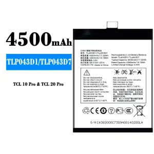 Baterie telefon mobil TLP043D1/TLP043D7 pentru Alcatel TCL 10 Plus/TCL 20 Plus/TCL 10 pro/TCL 20 pro