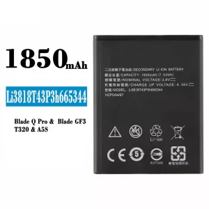 Baterie telefon mobil Li3818T43P3h665344 pentru ZTE Blade Q Pro/Blade GF3/T320/A5S