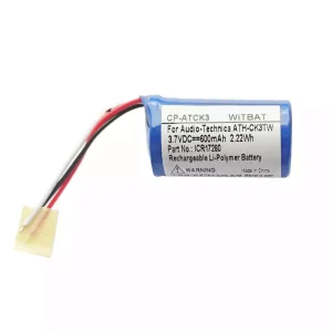 Baterie de schimb pentru căști Audio-Technica ATH-CK3TW carcasă de încărcare,ICR17280